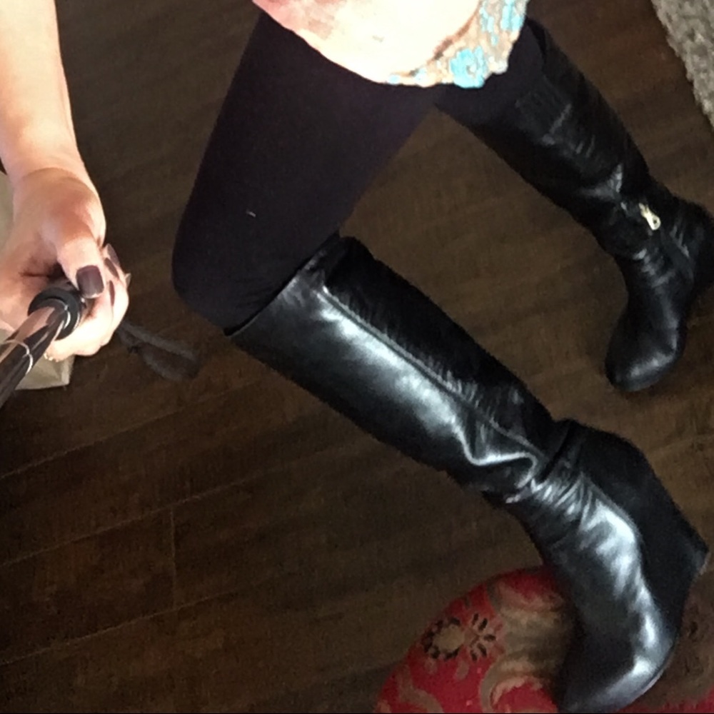 BCBG wedge boots